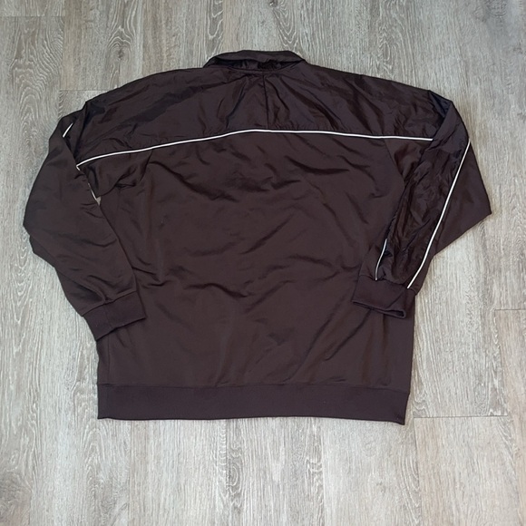 Vintage Y2K Nike Brown track Jacket Athletic Style size xxl full zip - Picture 6 of 8